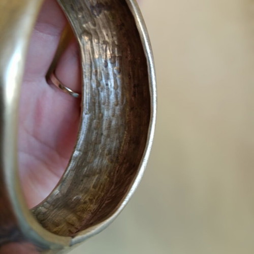 Vintage handmade Goti bracelet from brass used