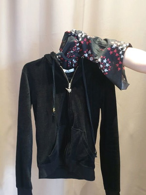 Σετ μαύρη βελούδινη φόρμα SugarFree σαν καινούργιο μέγεθος 13/14