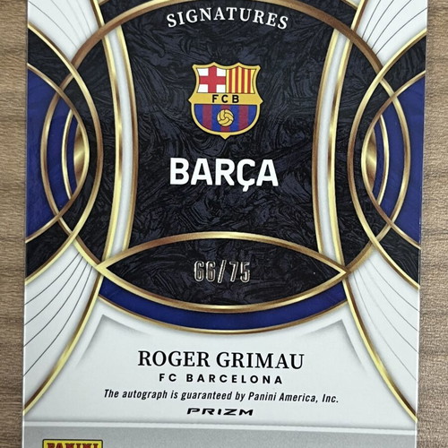 2025-26 Panini Select Euroleague Basketball Roger Grimau Autograph card like new