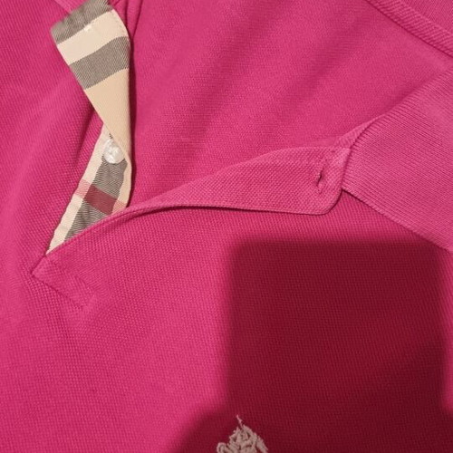 Burberry polo shirts like new, pack of 2, pink and turquoise, size XL