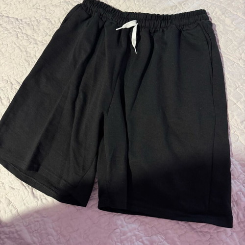 Trendyol women's shorts new, black with white drawstring, size XL