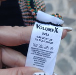 Knitted winter cardigan with buttons one size new, black with orange fruit design