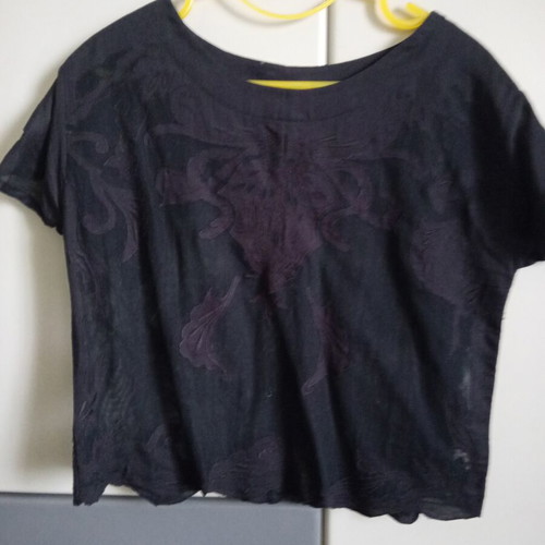 Dress Gallery blouse used, black, size M