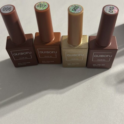 Guibofu semi-permanent nail polish new, pack of 15