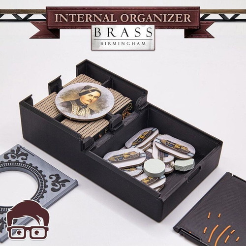 Brass Birmingham Board Game Organizer new, 3D printed insert