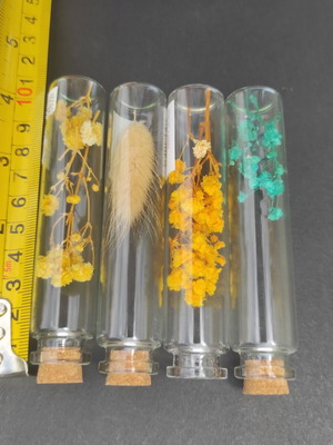 Decorative set of 4 with internal designs, like new, one missing lid