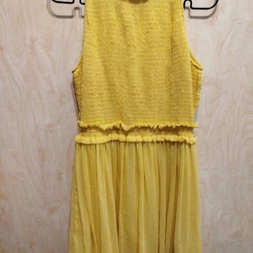 Zara sleeveless dress new size M lemon yellow