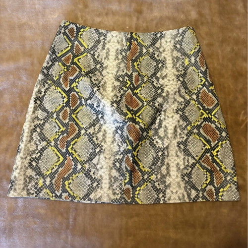 BSB mini skirt faux leather with snake skin effect like new