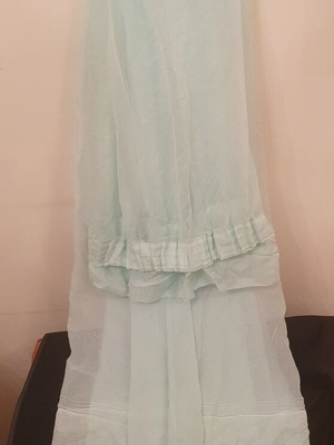 Blue curtain used, height 215, length 300