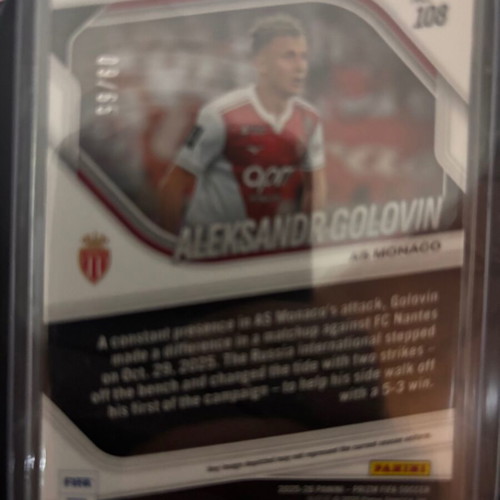 Panini Prizm FIFA Soccer 25-26 Lot of 2 Cards Aleksandr Golovin & Giorgian De Arrascaeta