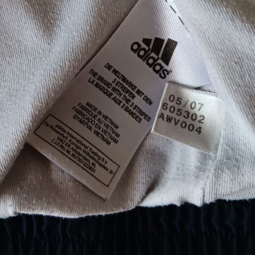 Adidas men's sportswear jacket used, white and blue, large to XL