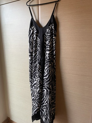 Φόρεμα Animal Print One Size σαν καινούργιο, μαύρο και άσπρο