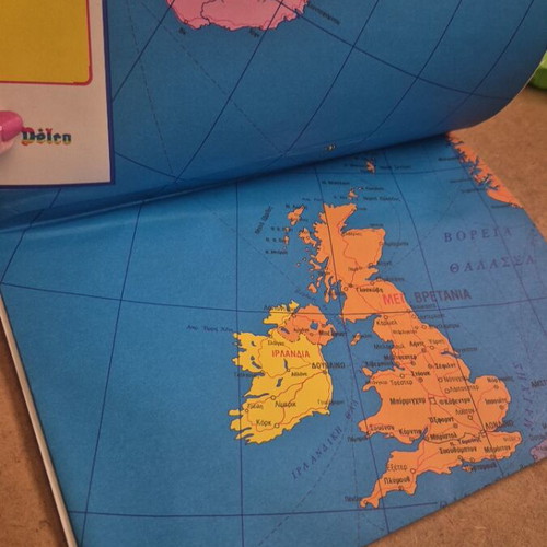 Vintage Europe map new from old bookstore stock