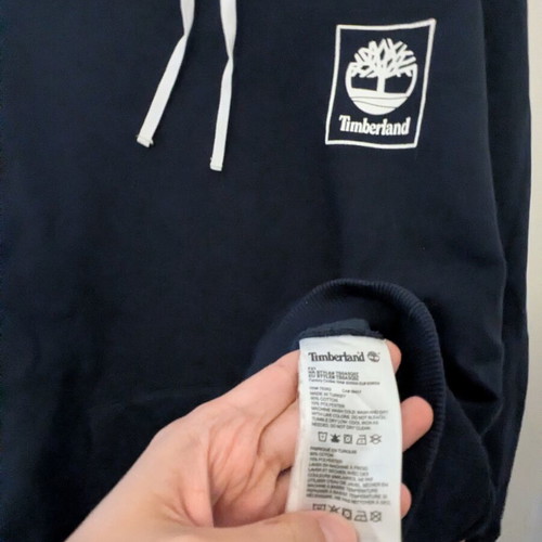 Timberland hoodie navy large used