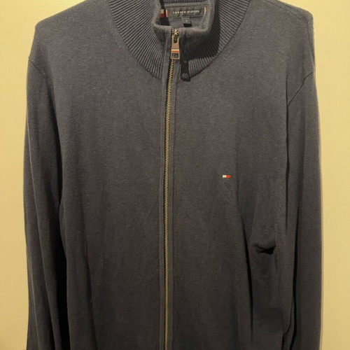 Tommy Hilfiger men's cardigan blue like new, size L