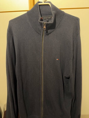 Tommy Hilfiger men's cardigan blue like new, size L