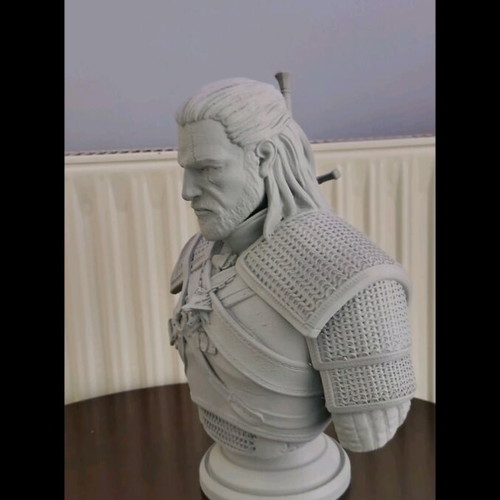 Gerald of Rivia The Witcher bust like new 3D printed 29.5 cm