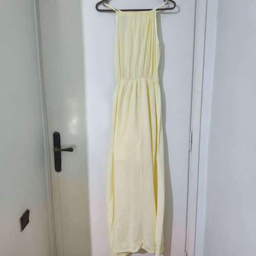 Maxi dress butteryellow custommade like new, one size S-M