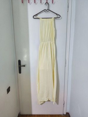 Maxi φόρεμα butteryellow custommade σαν καινούργιο, one size S-M