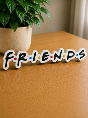 Friends Logo 3D Printed Decor New