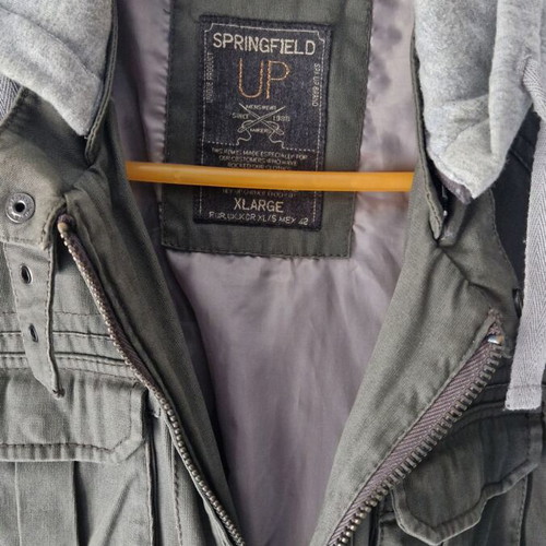 Men's jacket like new, size XL, gray and green