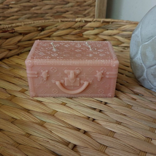 Handmade suitcase-shaped candle new