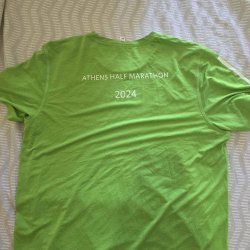 Adidas T-Shirt Athens Half Marathon 2024 size L like new