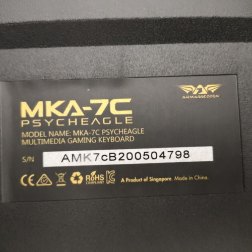 Armaggeddon Mechanical Keyboard MKA-7C Psyhceagle Black used