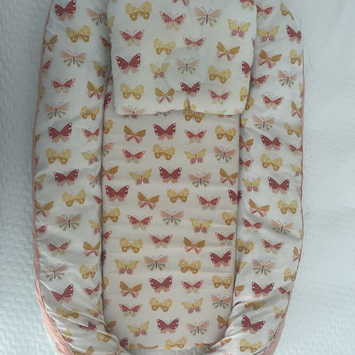 Baby nest with pillow used