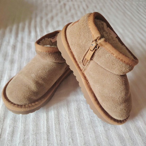 Children's winter boots, beige, size 28