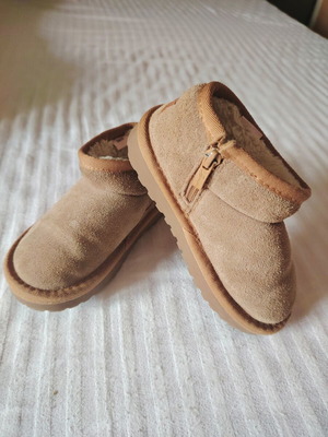 Children's winter boots, beige, size 28
