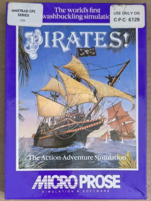 Pirates MicroProse Amstrad Disk like new, complete in box