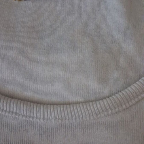 Edwin crop top, size S, white