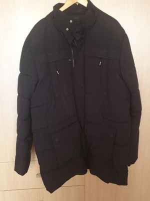 Μπουφάν ανδρικό Double 3XL μαύρο γκρι καινούργιο