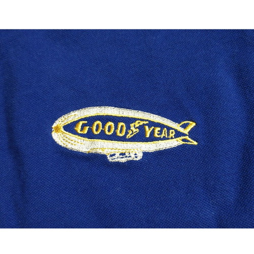 Goodyear vintage polo shirt with old embroidered logo like new, size L
