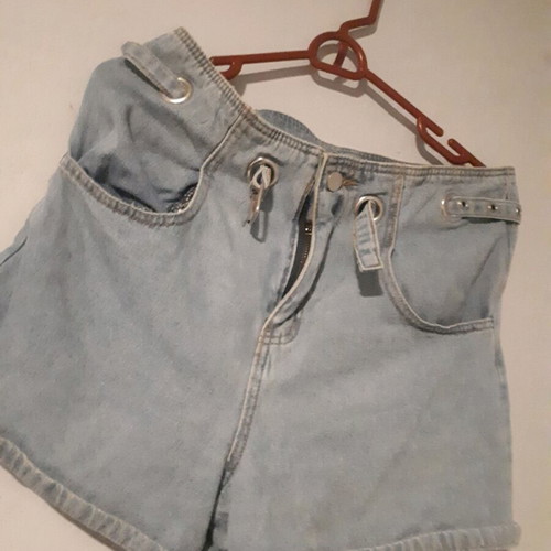 Denim shorts size S like new, blue color