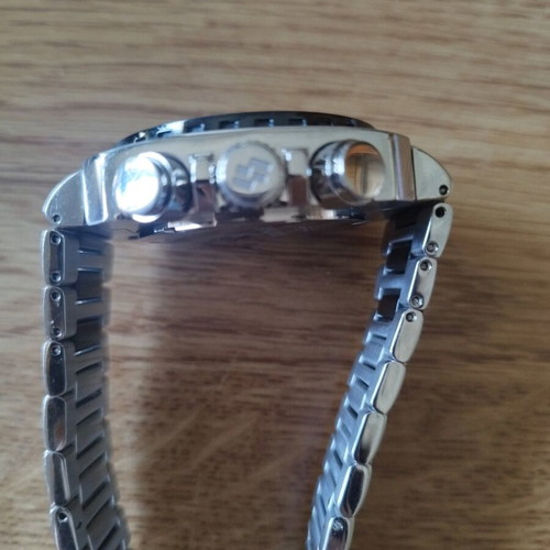 Jacques Farel wristwatch used, silver, with chronograph