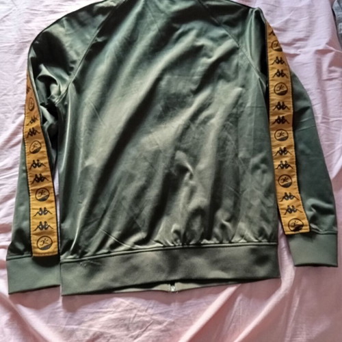 Kappa x Lex tracksuit set, green and yellow, size L