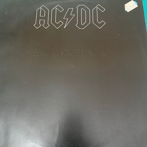 AC DC Back In Black vinyl used, metal
