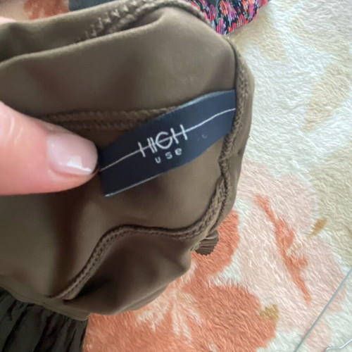Καλοκαιρινό φόρεμα High Use σαν καινούργιο, στυλ Y2K, χακί, μέγεθος 46 (3XL)