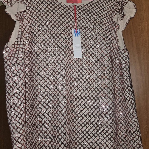 Coelia blouse with pink-purple sequins, new, 2XL