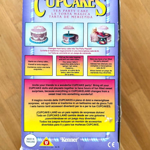 Vintage Cupcakes Tea Party Cake playset like new