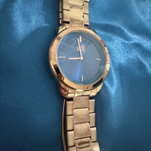Visetti women's watch used, gold with blue dial