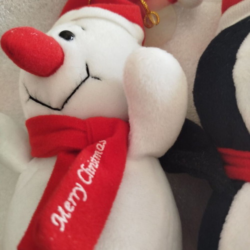 Three Christmas plush toys like new