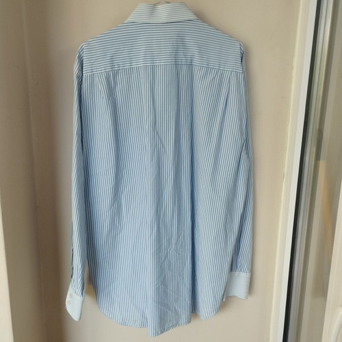 Striped shirt, white and blue, size L