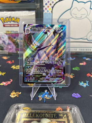 Pokemon card Ice Rider Calyrex VMAX holographic