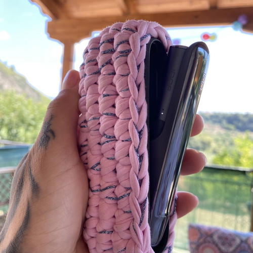 Knitted case for IQOS device new, handmade cotton