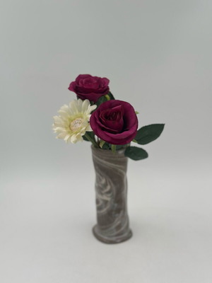 Handmade ceramic vase marble effect new