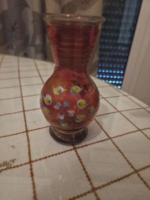 Handmade vintage painted vase like new