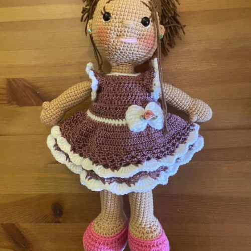 Doll amigurumi 35 centimeters new